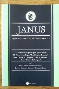 Janus. Quaderni Del Circolo Glossematico. Glossema