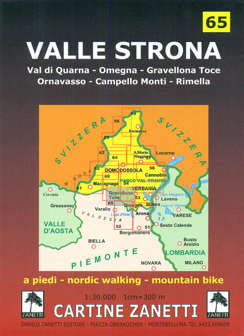 Valle Strona 1:30.000 Danilo Zanetti Editore 2019