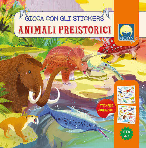 Animali Preistorici. Stickers Antonia Gasparini Moon 2024