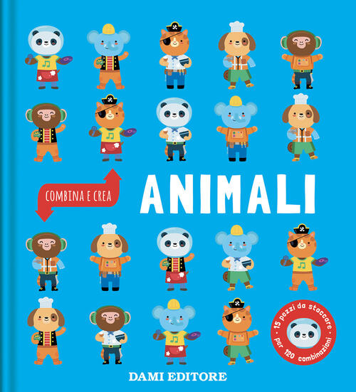 Animali. Combina E Crea Dami Editore 2024